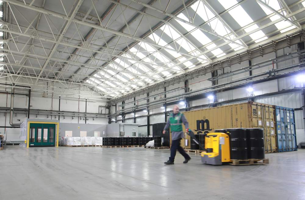 Photo shows Waste Management Facility at Urenco's Capenhurst site, UK.