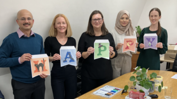 <p>Volunteering with Cosmic charity - compiling themed activity packs for children in hospital.</p>
