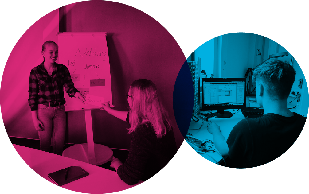 apprentices in work environment