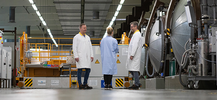 people talking next to hot box