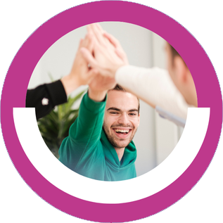 close-up of two people doing calculations